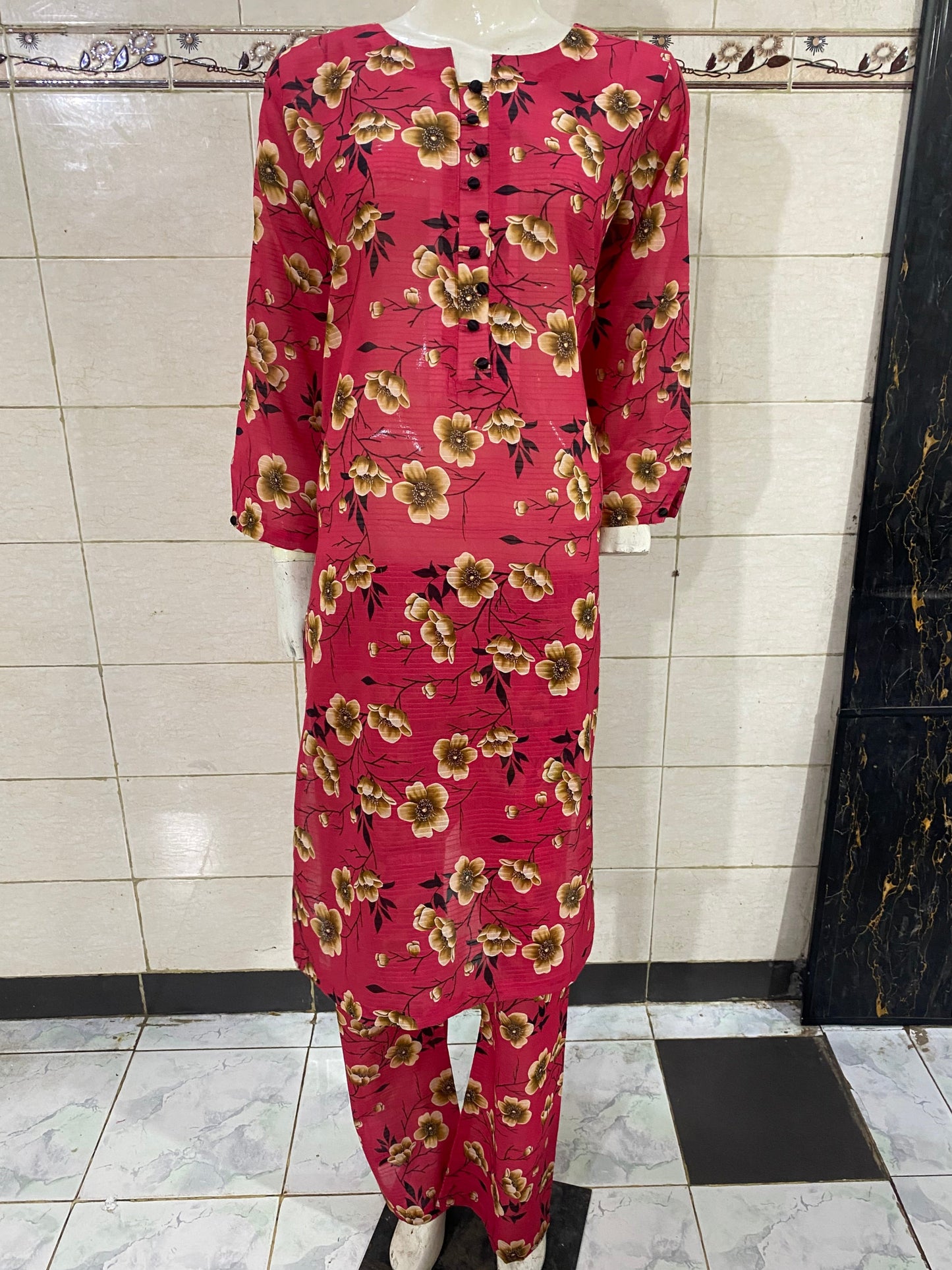Full view of Banadora lawn stitched 2PC suit for women