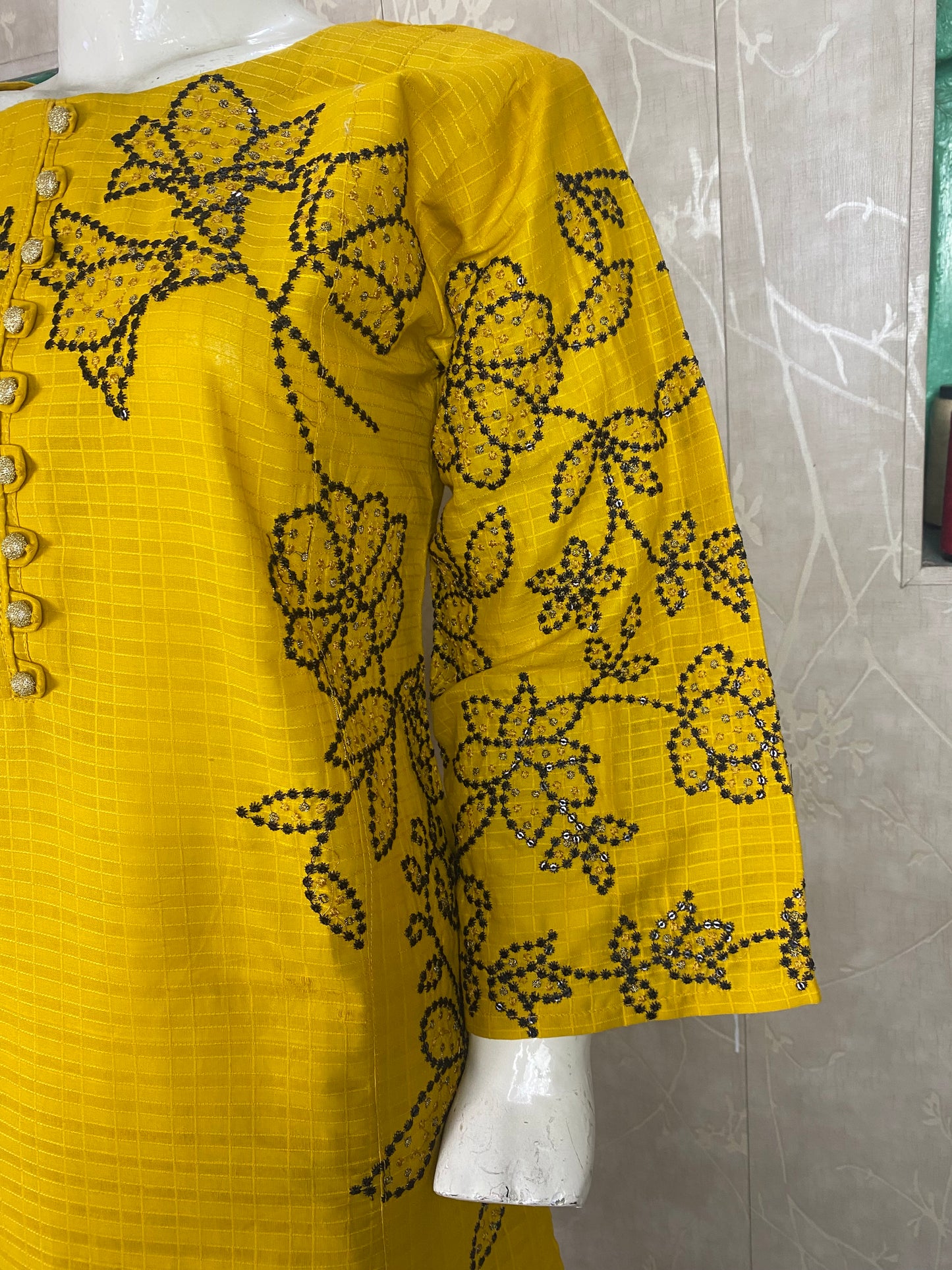 2PC Embroidered Stitched Suit  | Breathable Fabric
