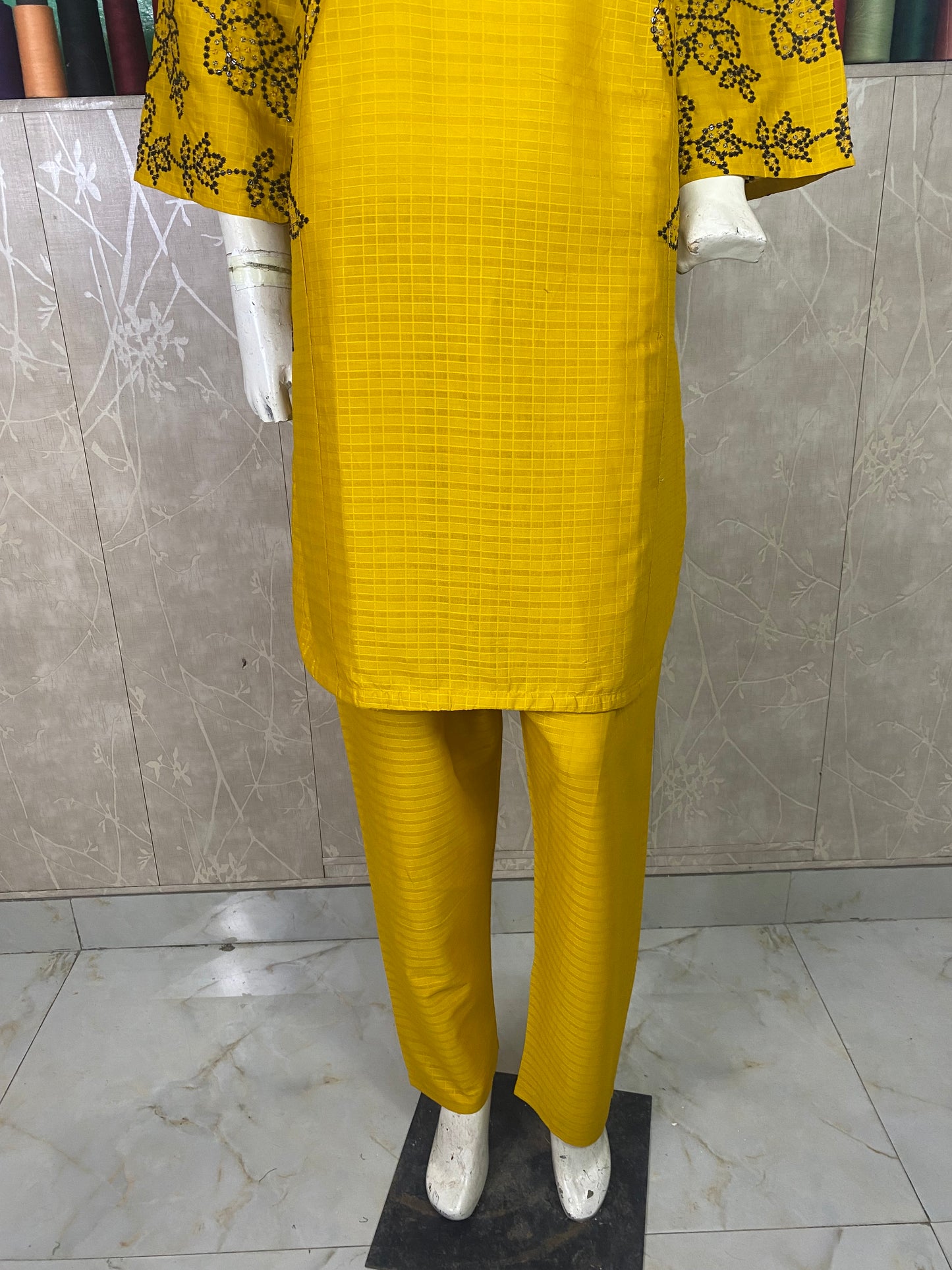 2PC Embroidered Stitched Suit  | Breathable Fabric