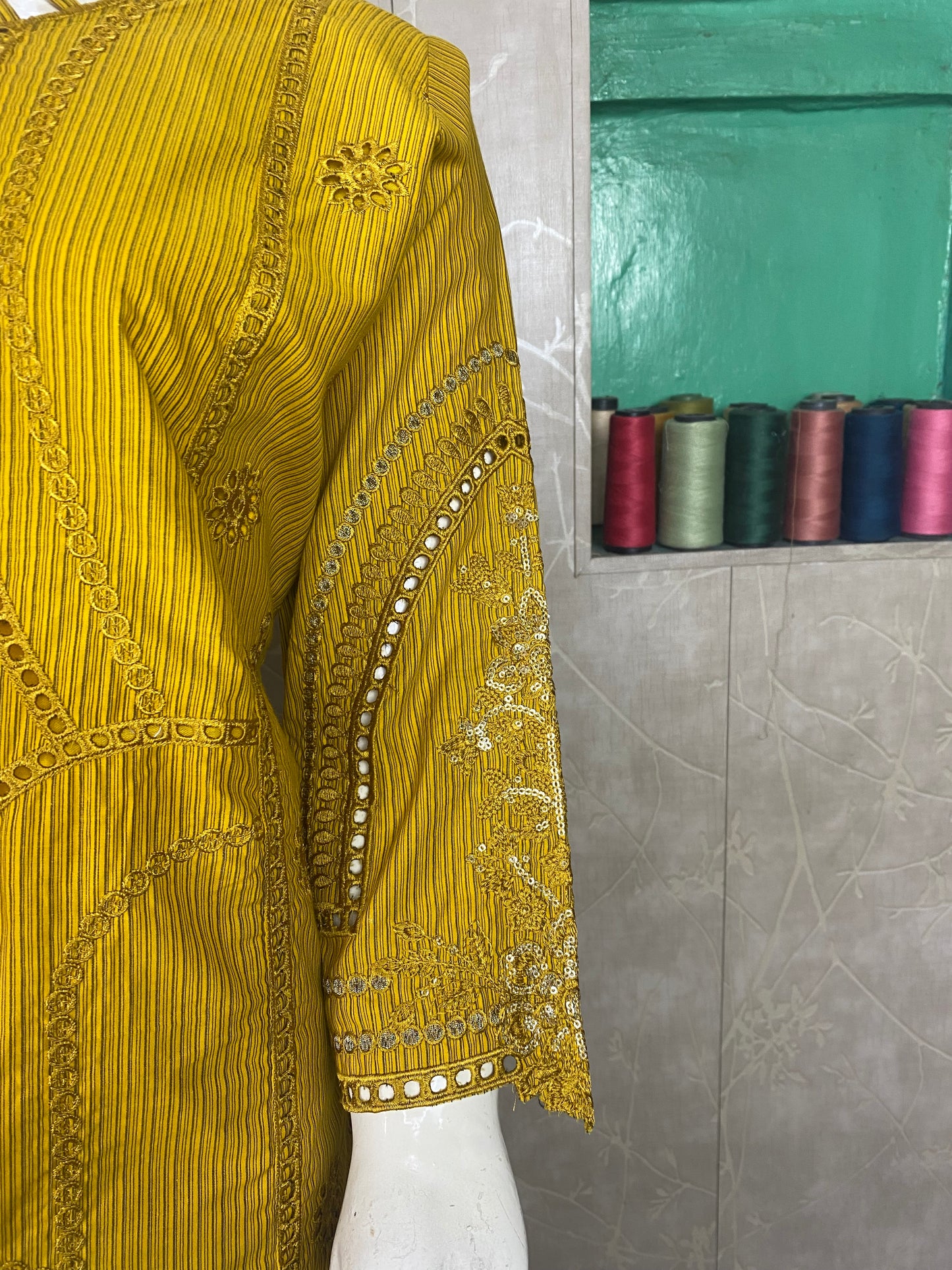 3PC Embroidered Stitched Suit  | Breathable Fabric