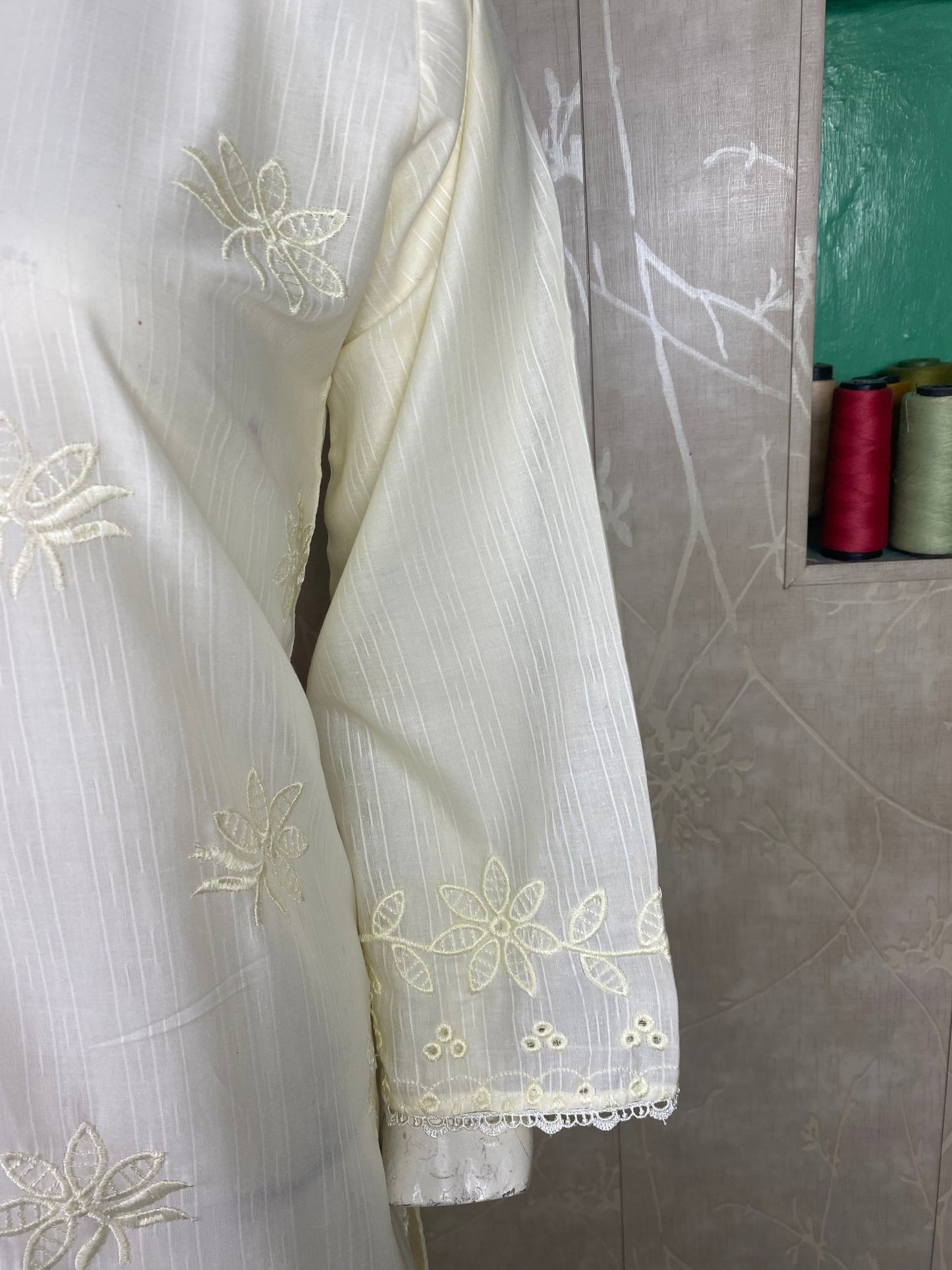 3PC Embroidered Stitched Suit  | Breathable Fabric