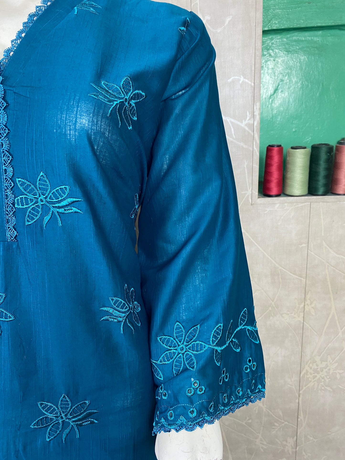 3PC Embroidered Stitched Suit  | Breathable Fabric