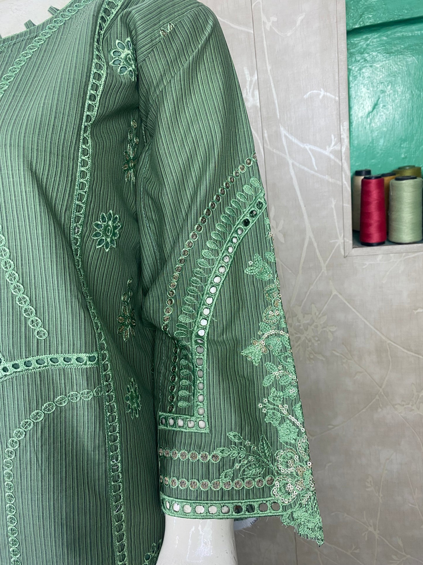 3PC Embroidered Stitched Suit  | Breathable Fabric