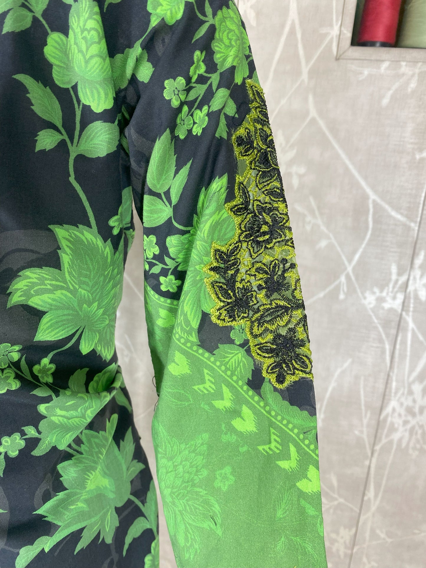 Kids 2PC Stitched Lawn Suit – Embroidered Sleeves & Daman | Fancy Tassel Neckline