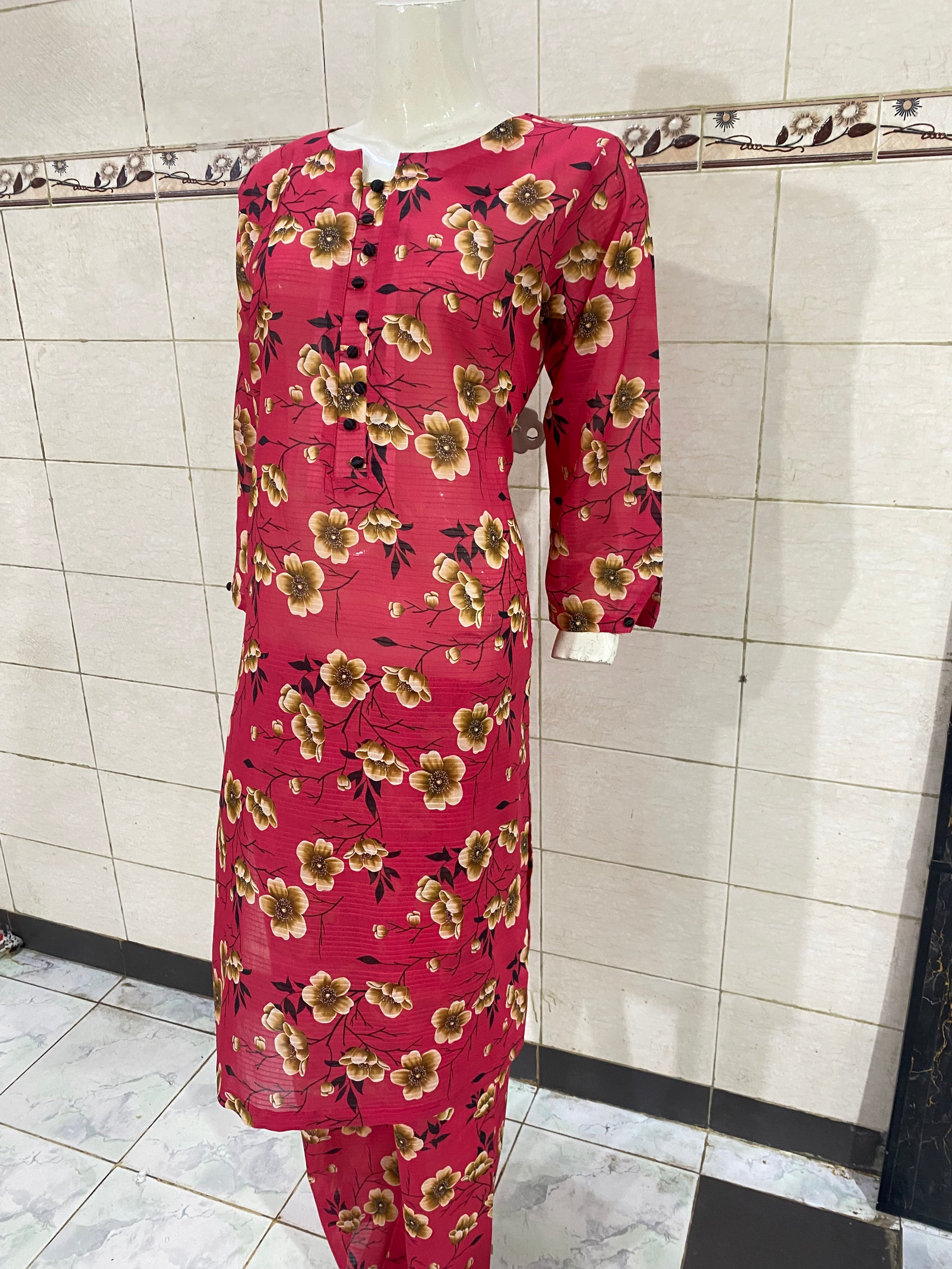 Shirt view of Banadora lawn stitched 2PC suit for women